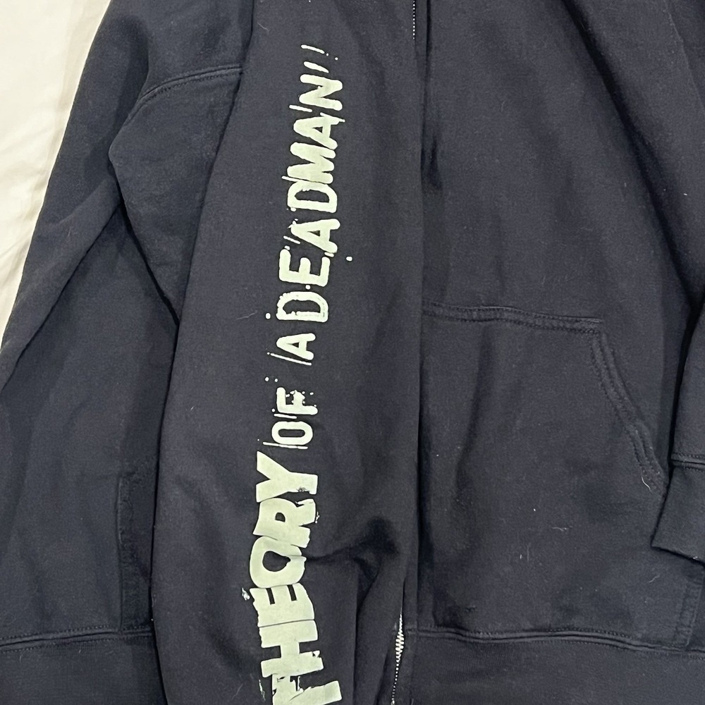 Theory of a Deadman Band Hoodie XL Black Heavy Blend Zip Up Medusa Graphic - Picture 6 of 8